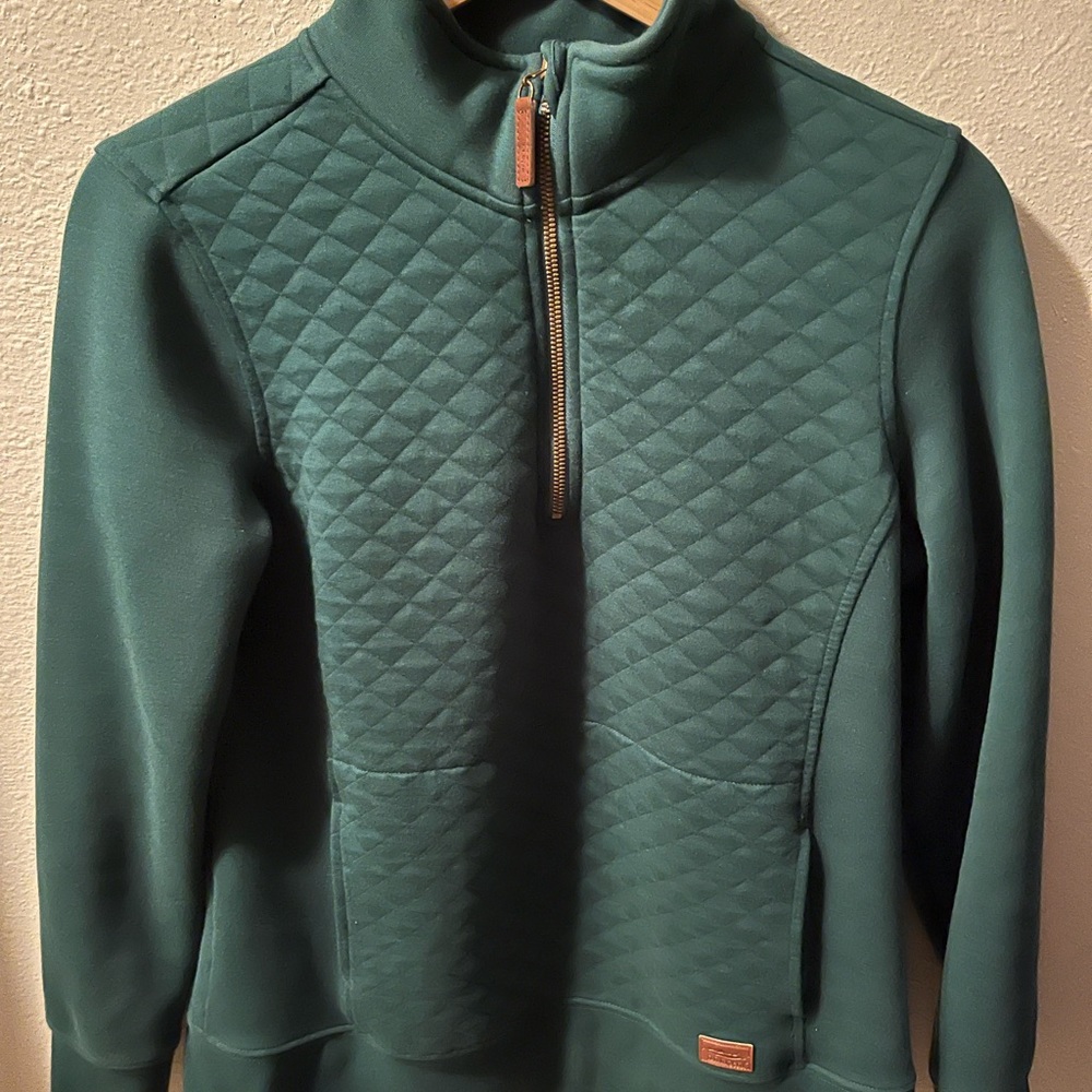 Womens LL bean quilted pullover